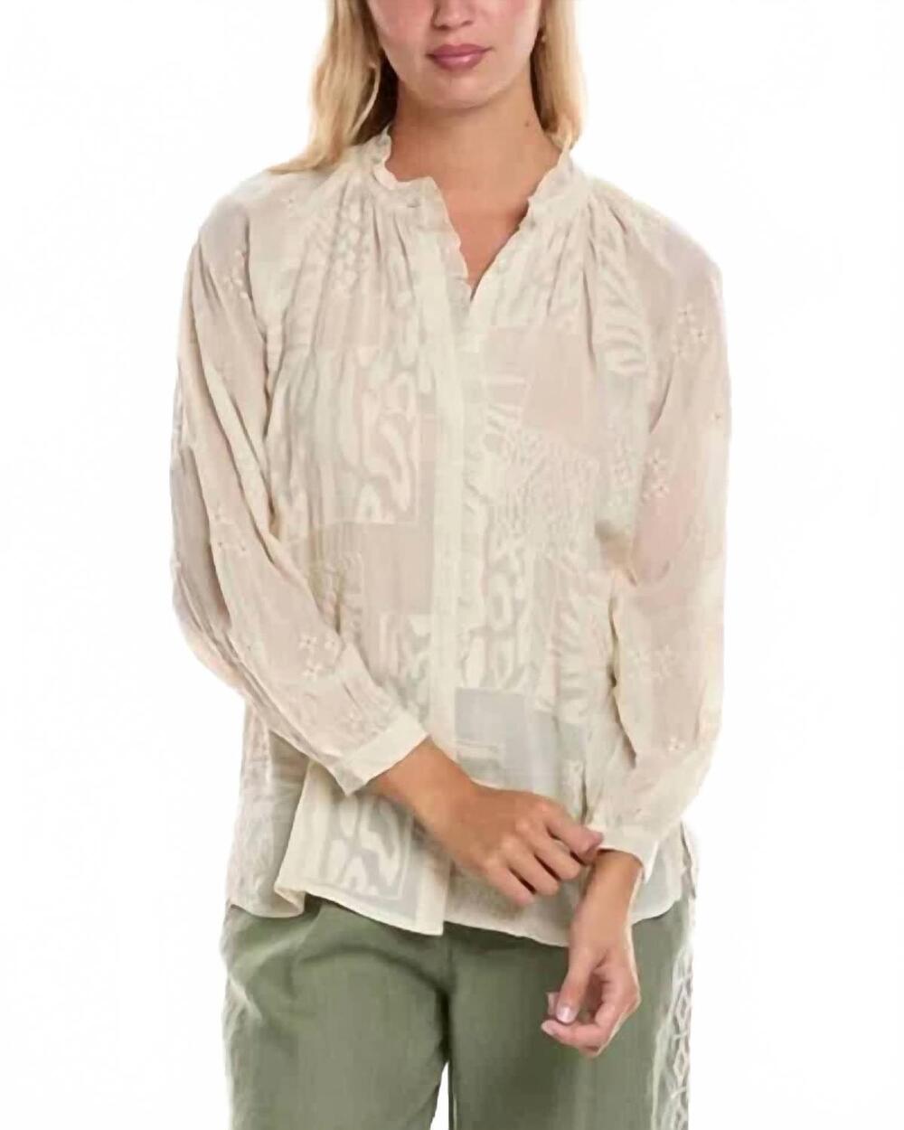 NEW JOHNNY WAS jaga molli blouse in shell
